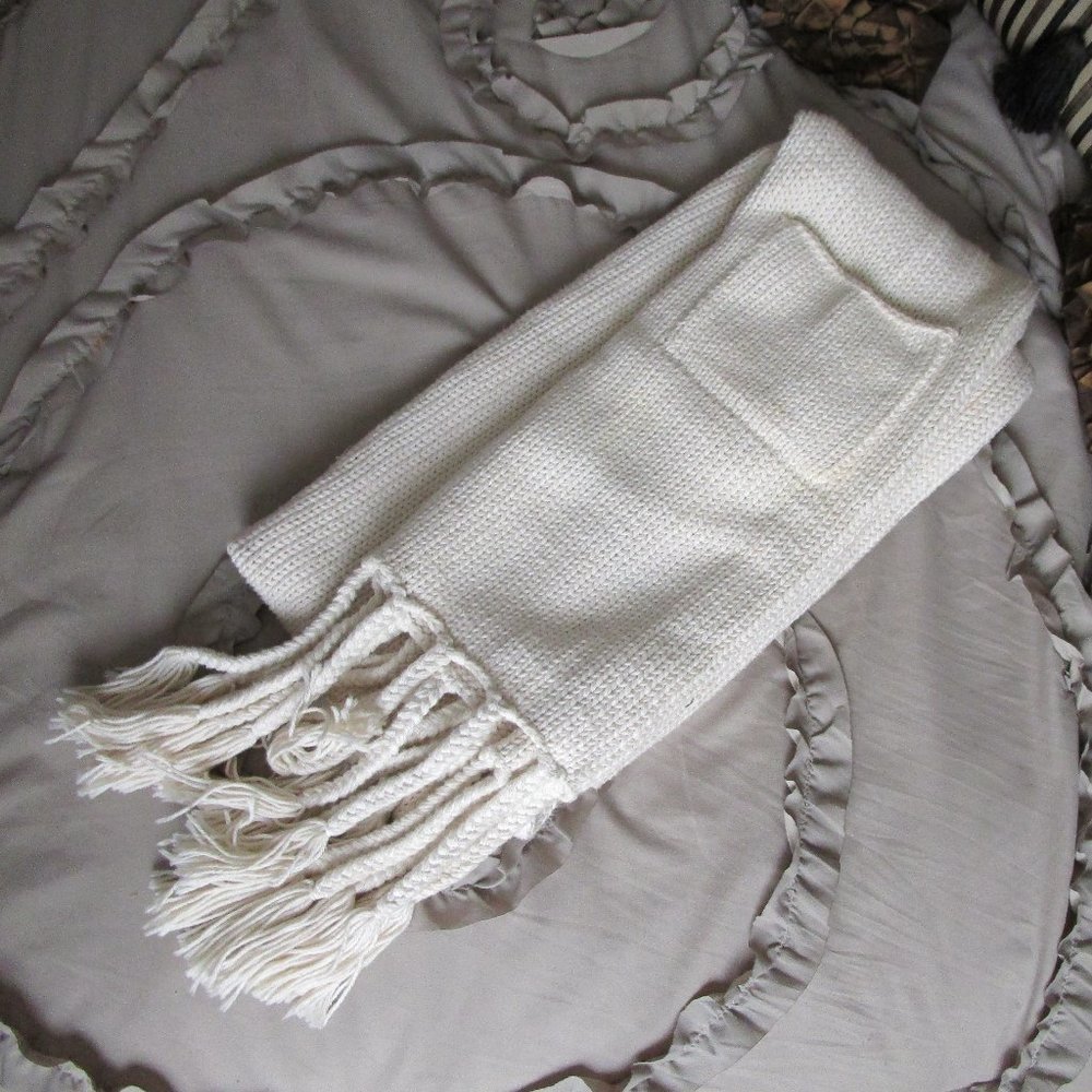 100% cotton knit shawl